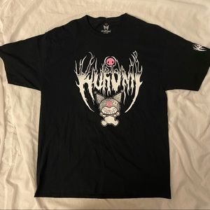 NWOT Kuromi Metal Font T-Shirt Size L